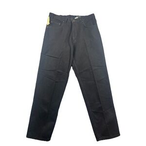 Vintage 90s Eddie Bauer Black Denim Jeans Men 36x30* Relaxed Fit Tapered USA NWT